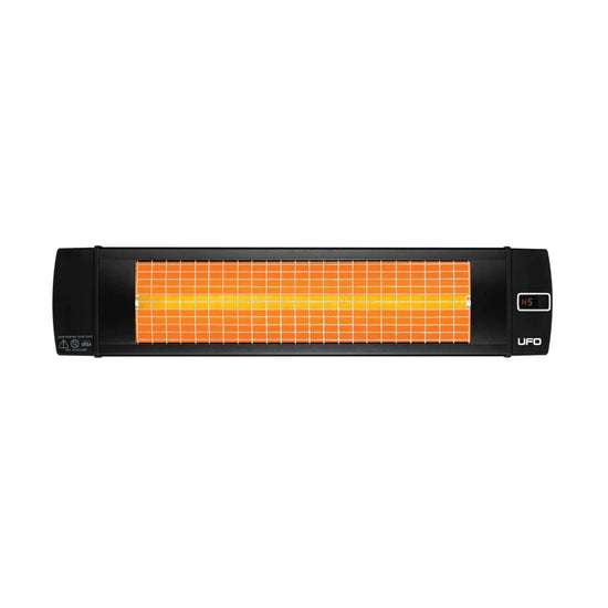 UFO Blackline 20 | Electric Heater with Remote Control | Horizontal and Vertical | 2000-Watt Heater with Remote Control