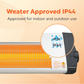 Radiateur infrarouge électrique Econat C-15 de 1500 watts pour extérieur et intérieur, étanche IP44
